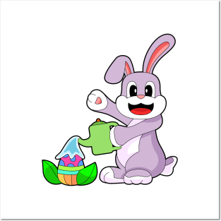 Rabbit Easter Easter egg Watering can Posters and Art